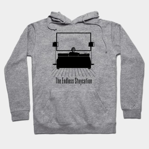 The Endless Staycation (black) Hoodie by bryankremkau